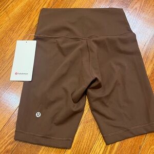 Wonder under a Lululemon biker short shorts